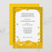 Eenvoudige uitnodiging voor Thanksgiving-binnenpar (Voorkant / Achterkant)