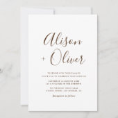 eenvoudige uitnodiging voor typografie (Voorkant)
