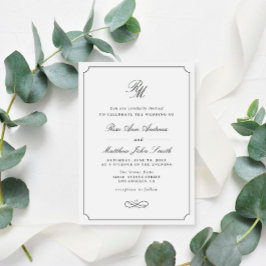 eenvoudige uitnodiging voor typografie