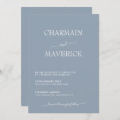 Eenvoudige uitnodiging voor uitzending van een bla (Voorkant / Achterkant)