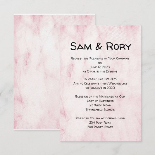 Eenvoudige uitnodiging voor uitzending van wedstri (Voorkant / Achterkant)