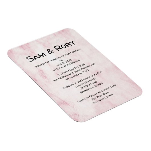 Eenvoudige uitnodiging voor uitzending van wedstri magneet (Rechterzijde)