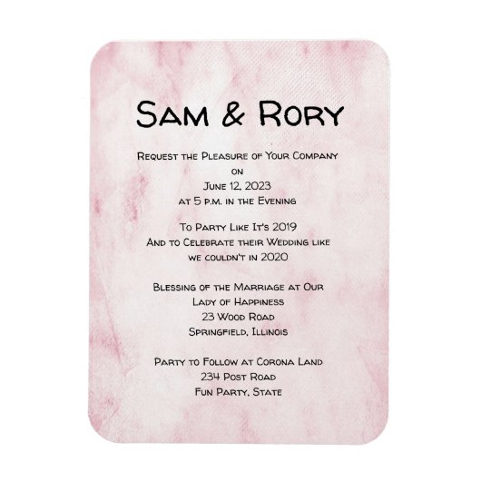 Eenvoudige uitnodiging voor uitzending van wedstri magneet (Verticaal)