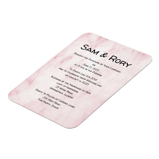 Eenvoudige uitnodiging voor uitzending van wedstri magneet (Linkerzijde)