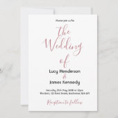 Eenvoudige uitnodiging voor weddenschappen (Voorkant)