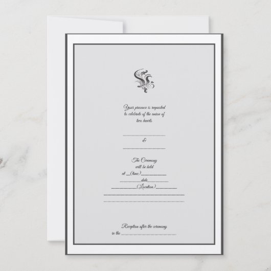 Eenvoudige uitnodiging voor weddenschappen (Achterkant)