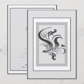 Eenvoudige uitnodiging voor weddenschappen (Voorkant / Achterkant)