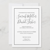 Eenvoudige uitnodiging voor weddenschappen (Voorkant)