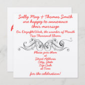 Eenvoudige uitnodiging voor weddenschappen (Voorkant / Achterkant)