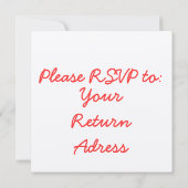 Eenvoudige uitnodiging voor weddenschappen (Achterkant)