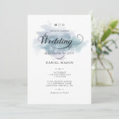 Eenvoudige uitnodiging voor weddenschappen en lega (Staand voorkant)