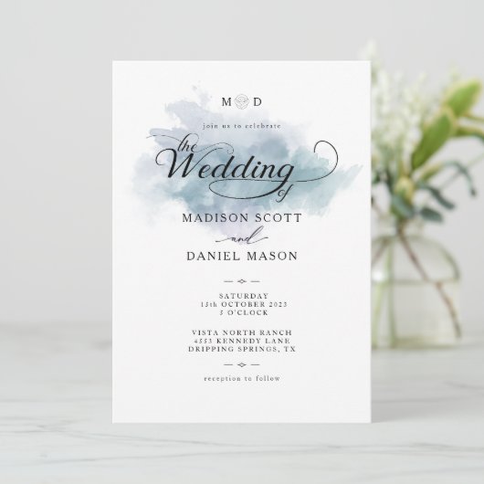 Eenvoudige uitnodiging voor weddenschappen en lega (Staand voorkant)