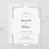 Eenvoudige uitnodiging voor weddenschappen in Eleg (Voorkant)