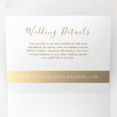 Eenvoudige uitnodiging voor weddenschappen met dri (Binnenzijde eerst)