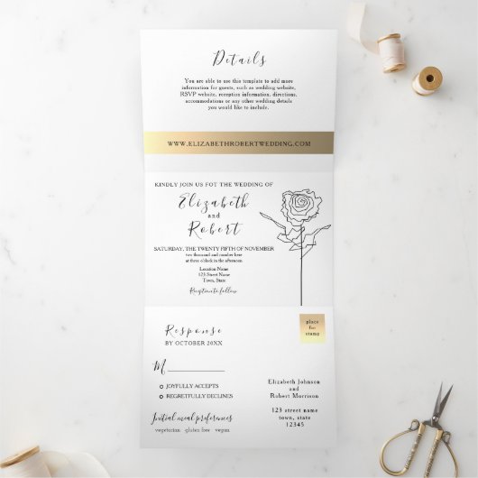 Eenvoudige uitnodiging voor weddenschappen met dri (Binnen)