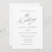 Eenvoudige uitnodiging voor weddenschappen met leg (Voorkant / Achterkant)
