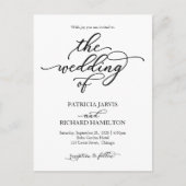 Eenvoudige uitnodiging voor weddenschappen met leg (Voorkant)