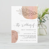 Eenvoudige uitnodiging voor weddenschappen op sjab (Staand voorkant)