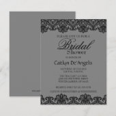 Eenvoudige uitnodiging voor zwarte lade met zwarte (Voorkant / Achterkant)