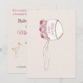 Eenvoudige  uitnodigingen tot het indienen van Bab (Voorkant / Achterkant)