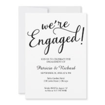 Eenvoudige uitnodigingen van de Engaged Party