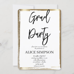 Eenvoudige uitnodigingen van de Graduation Party
