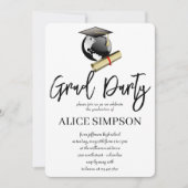 Eenvoudige uitnodigingen van de Graduation Party (Voorkant)