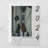 Eenvoudige uitnodigingen van de moderne Graduation (Achterkant)