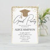 Eenvoudige uitnodigingen van de Partij van de Goud (Staand voorkant)