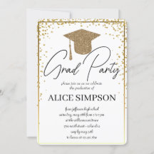 Eenvoudige uitnodigingen van de Partij van de Goud