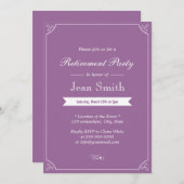 Eenvoudige uitnodigingen van de Partij voor de Pen (Voorkant / Achterkant)