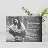 Eenvoudige uitnodigingen van fotograaf (Staand voorkant)