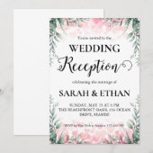 Eenvoudige uitnodigingen voor eucalyptus bruiloft (Voorkant / Achterkant)