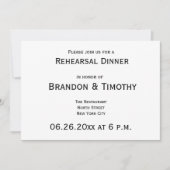 Eenvoudige uitnodigingen voor het houden van een w (Voorkant)