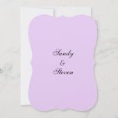 Eenvoudige uitnodigingen voor weduwschap met laven (Achterkant)