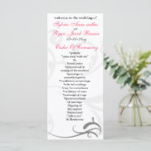 Eenvoudige uitnodigingen voor zwart-witbruiloft (Staand voorkant)