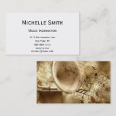  eenvoudige uitvoerende muziek Visitekaartjes (Voorkant / Achterkant)
