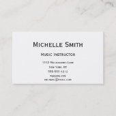  eenvoudige uitvoerende muziek Visitekaartjes (Voorkant)