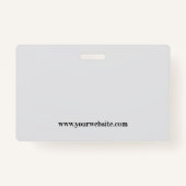  Eenvoudige Unieke Design Blue Business ID Badge (Achterkant)