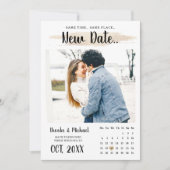 Eenvoudige unieke stijlvolle kalender Wijzig de da Save The Date (Voorkant)