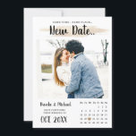 Eenvoudige unieke stijlvolle kalender Wijzig de da Save The Date<br><div class="desc">Eenvoudige elegante & stijlvolle trouwfoto wijzig de datum sjabloon heeft een schone,  moderne design met kalligrafie / unieke borstel script stijl tekst. Klik op verder aanpassen om het hart te verplaatsen. En neem contact met ons op voor hulp bij het aanpassen.</div>