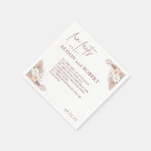 Eenvoudige unieke trendy leuke weetjes bruiloft servet (Hoek)