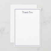 Eenvoudige Unisex Hartelijk dank - Flatte Kaart (Voorkant / Achterkant)