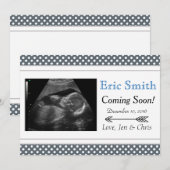 Eenvoudige Unisex Ultrasound Baby aankondiging (Voorkant / Achterkant)