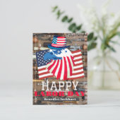 Eenvoudige Unity Arbeidersdag met Amerikaanse vlag Briefkaart (Staand voorkant)