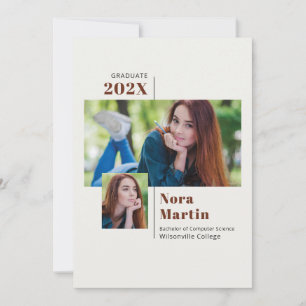 Eenvoudige Universiteit Afstuderen Auburn Crème Aankondiging