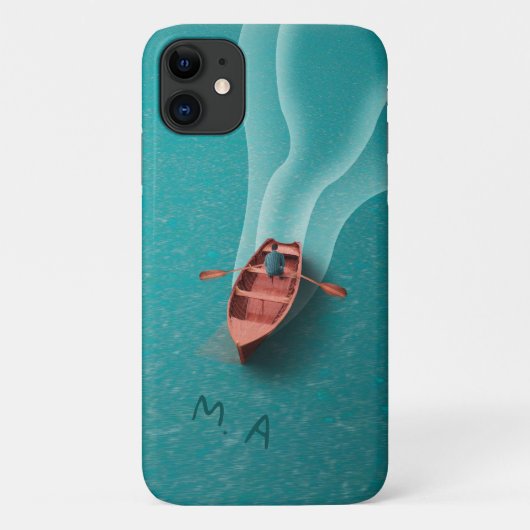 Eenvoudige vaargolven voor de zee in het water Case-Mate iPhone case (Achterkant)