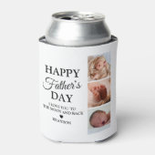 Eenvoudige Vaderdag 6 foto Blikjeskoeler (Blikje Voorkant)