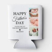 Eenvoudige Vaderdag 6 foto Blikjeskoeler (Achterkant)