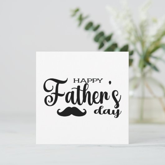 Eenvoudige Vaderdag Kaart (Staand voorkant)
